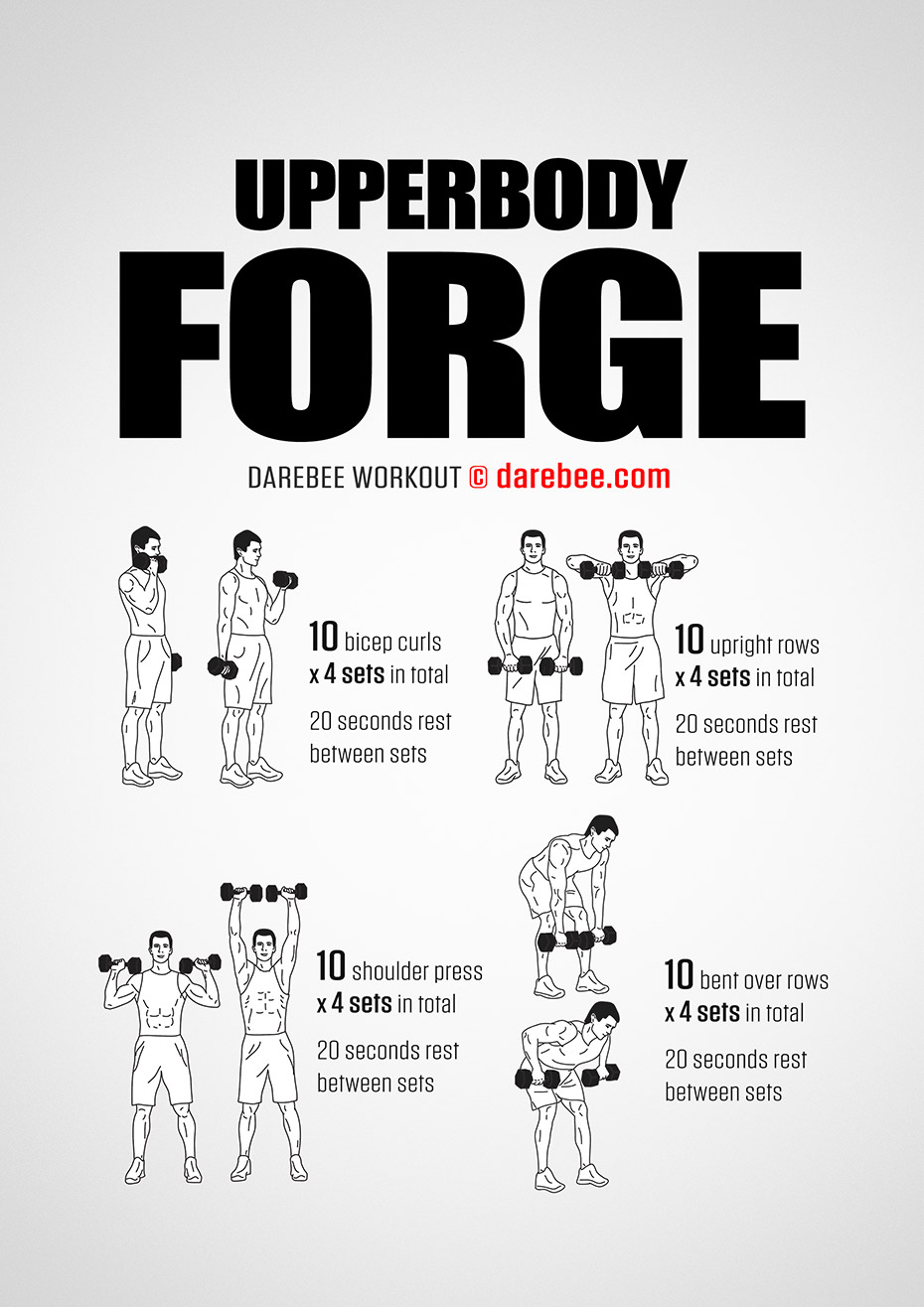 dumbbell upper body exercises pdf